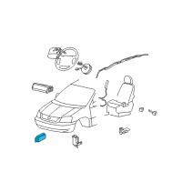 OEM 2004 Mercury Monterey Front Sensor Diagram - 6F2Z-14B004-AA