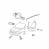 OEM Mercury Side Sensor Diagram - 6F2Z-14B345-AA