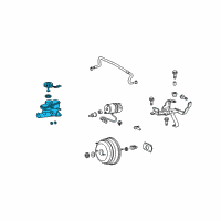 OEM 1994 Acura Legend Master Cylinder Diagram - 46100-SP0-J54