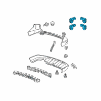 OEM Honda CR-V Back Up Sensors (Tango Red Pearl-Exterior) Diagram - 08V67-SWA-1A0J