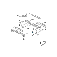 OEM 2010 Acura ZDX Bolt, Rear Bumper Diagram - 90141-S3V-A00