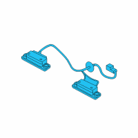 OEM Kia Sorento Lamp Assembly-License Plate Diagram - 925012P600