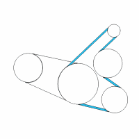 OEM Scion Alternator Belt Diagram - 90916-02705