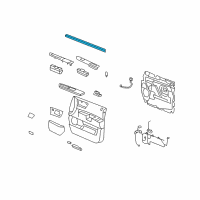 OEM 2008 Hummer H2 Belt Weatherstrip Diagram - 15223812