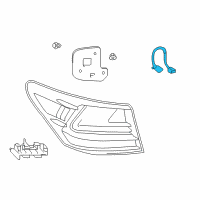 OEM 2017 Lexus LS460 Socket & Wire, Rear Combination Lamp Diagram - 81555-50250