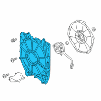 OEM 2018 Honda Accord Shroud, Air Conditioner Diagram - 38615-6A0-999