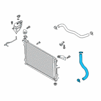 OEM 2021 Kia Telluride Hose Assembly-RADAATOR, L Diagram - 25415S9000