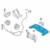OEM 2015 BMW ActiveHybrid 5 Gearbox Support Diagram - 22-32-6-777-613