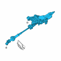 OEM 2017 Ford Flex Column Assembly Diagram - DA8Z-3C529-F