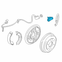 OEM 1987 Dodge Ram 50 Wheel CYL-Cylinder Assembly- Rear Brake WHE Diagram - MB238828