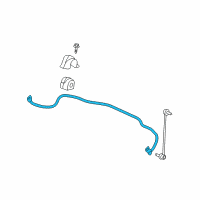 OEM 2010 Chevrolet Malibu Stabilizer Bar Diagram - 20841711