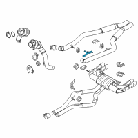 OEM 2011 BMW X6 Bracket, Front Silencer Diagram - 18-20-7-599-339