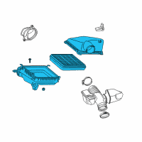 OEM 2009 Toyota Land Cruiser Air Cleaner Assembly Diagram - 17700-38181