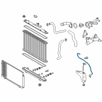 OEM 2014 Lexus RX350 Hose Or Pipe(For Radiator Reserve Tank) Diagram - 16377-0P090