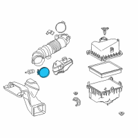 OEM Toyota Camry Inlet Tube Clamp Diagram - 96111-10880