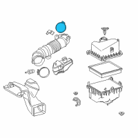OEM Toyota Highlander Inlet Tube Clamp Diagram - 90460-90005