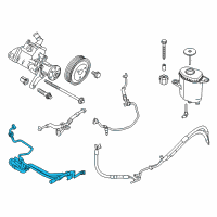 OEM BMW 740Ld xDrive Power Steering Hose Diagram - 32416781835