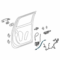 OEM GMC Lock Cable Diagram - 23397316