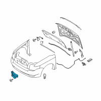OEM 2017 Ford Flex Latch Diagram - 6E5Z-16700-AA