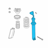 OEM 2015 BMW M5 Rear Left Shock Absorber Spring Coil Strut Diagram - 33-52-7-850-117