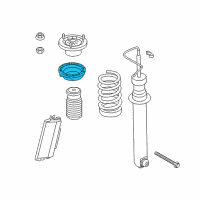 OEM 2018 BMW M6 Gran Coupe Upper Spring Pad Diagram - 33-53-7-846-901