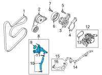 OEM Hyundai Kona Electric FITTING ASSY-WATER INLET Diagram - 25620-2J101