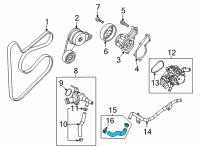 OEM 2022 Hyundai Kona Hose Assembly-Heater Pipe Diagram - 25480-2J000