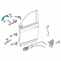 OEM 2018 Honda Pilot Handle, Left Front (Crystal Black Pearl) Diagram - 72181-TG7-A81ZD