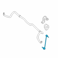 OEM Nissan Rogue Rod Connector STABILIZER LH Diagram - 54668-4BA0C