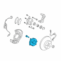 OEM 2019 Toyota RAV4 Front Hub & Bearing Diagram - 43550-0R070