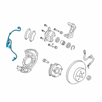 OEM 2019 Toyota RAV4 Front Speed Sensor Diagram - 89542-0R040