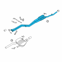 OEM BMW 528i Exhaust Pipe Diagram - 18-30-7-590-565