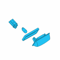 OEM Nissan Versa Lamp Assembly-Licence Plate Diagram - 26510-EL000