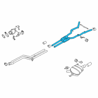 OEM BMW 640i Center Pipe Diagram - 18-30-7-646-932