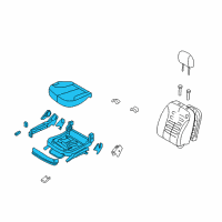 OEM 2008 Kia Optima Cushion Assembly-Front Seat, RH Diagram - 882042G100814