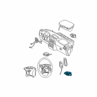 OEM 2001 Oldsmobile Silhouette Sensor Asm-Inflator Restraint Side Imp Diagram - 10354930