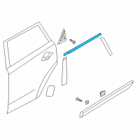 OEM 2022 Kia Niro MOULDING Assembly-Rear Door Diagram - 83860G5000