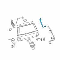 OEM 2015 Lexus LX570 Back Door Stay Assembly, Right Diagram - 68950-69215