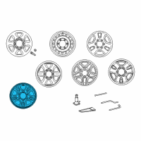 OEM 2001 Toyota 4Runner Wheel, Alloy Diagram - 42611-35181