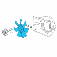 OEM 2022 GMC Sierra 2500 HD Fan Blade Diagram - 25919018