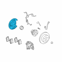 OEM Lexus GS450h Plate Sub-Assy, Parking Brake, LH Diagram - 46504-30241