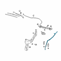 OEM 2018 GMC Terrain Washer Hose Diagram - 23462915