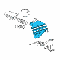 OEM 2013 Cadillac ATS Air Cleaner Assembly Diagram - 20857929