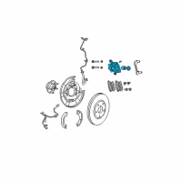 OEM Chrysler Sebring CALIPER-Disc Brake Diagram - 5191268AA