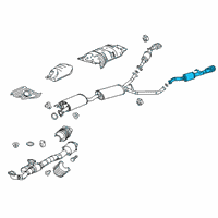 OEM Honda TAIL COMP, EXH L) Diagram - 18340-TGS-A11