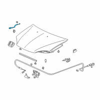 OEM 2006 Honda Insight Stay, Hood Opener Diagram - 74145-S3Y-000