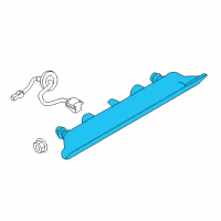 OEM 2013 Infiniti JX35 Stop Lamp Assembly-High Mounting Diagram - 26590-9B90B