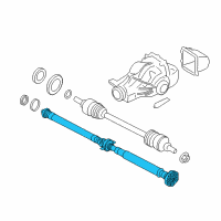 OEM 2011 BMW X3 Rear Drive Shaft Assembly Diagram - 26-10-7-589-801