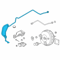 OEM 2013 Lincoln MKZ Vacuum Tube Diagram - DG9Z-9C490-H