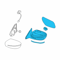 OEM 2015 Nissan Rogue Door Mirror Assy-LH Diagram - 96302-4BA0A